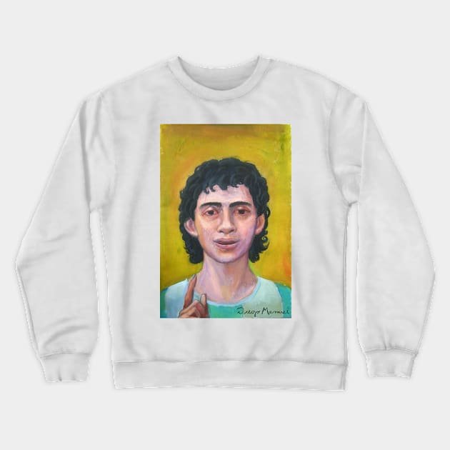 Diego, god of soccer Crewneck Sweatshirt by diegomanuel